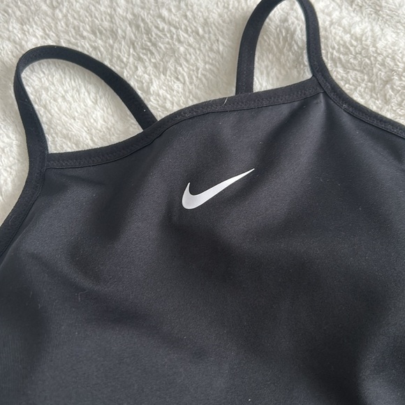 Nike Dri-Fit High Neck Racer Back Sports Bra Black - Picture 6 of 10